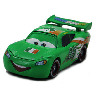 Disney 100% Original Pixar Cars Diecast NO.95 Green Ireland McQueen Metal Toy Car 1:55 Loose Brand New  Alloy Car Toy for Kid